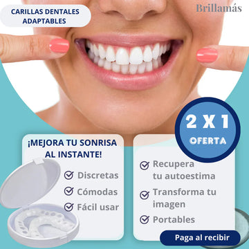 Oferta 2 x 1 Carillas Dentales Adaptables | Transforma tu Sonrisa